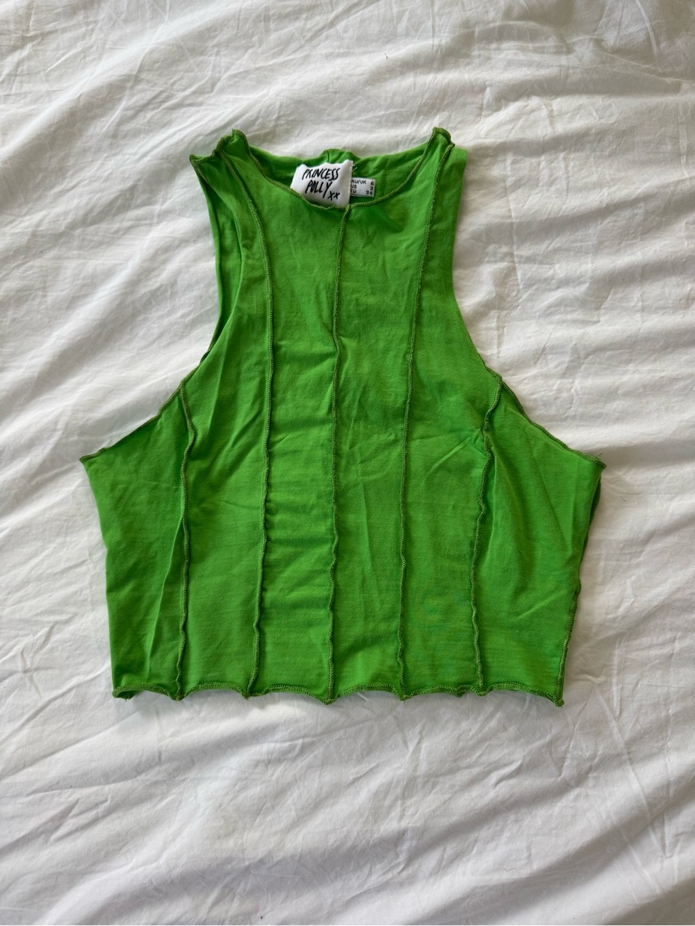 Princess Polly green crop top